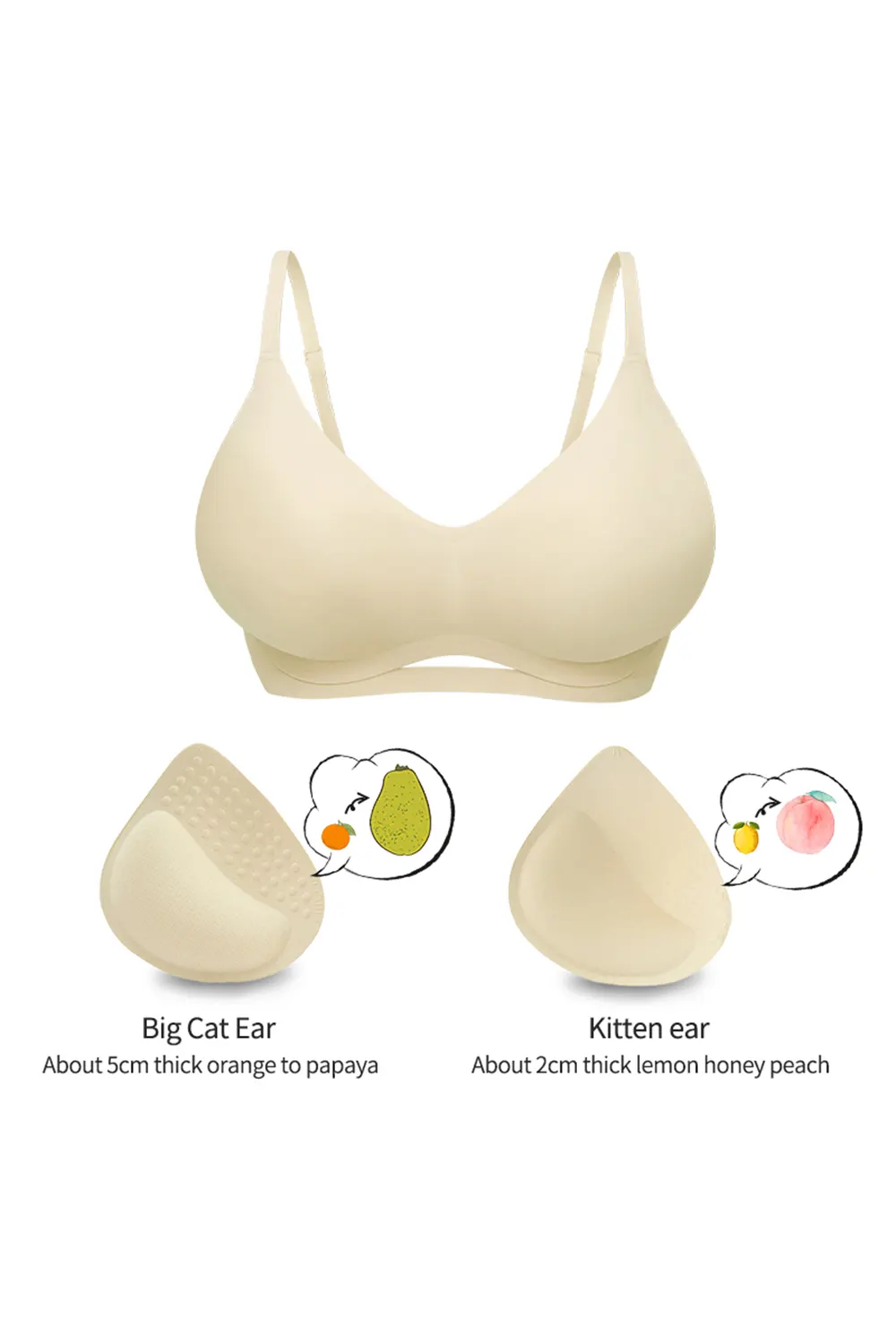 Seamless Push Up Small Chest Vest Bra