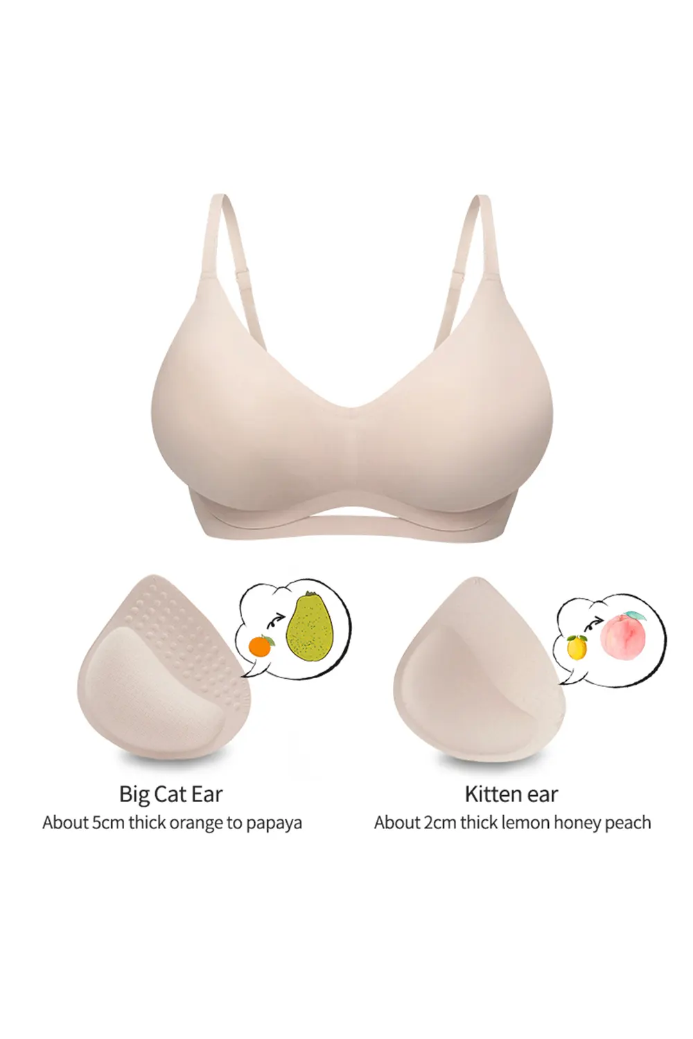 Seamless Push Up Small Chest Vest Bra