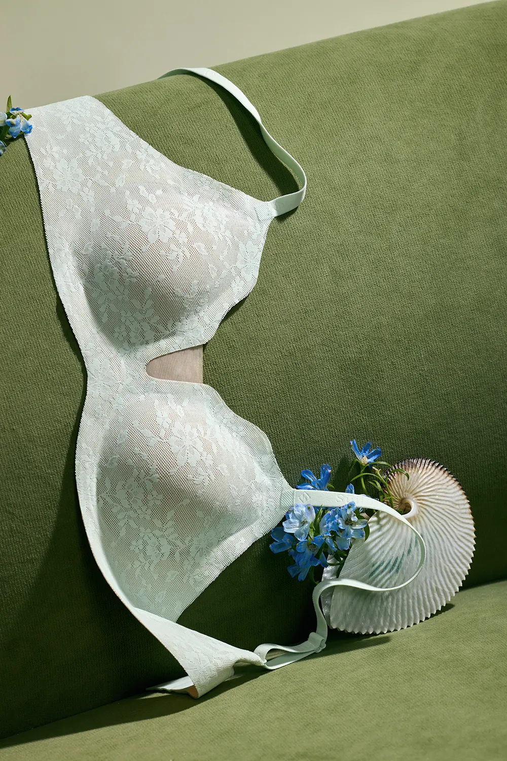 Lace Wireless Push Up Bra