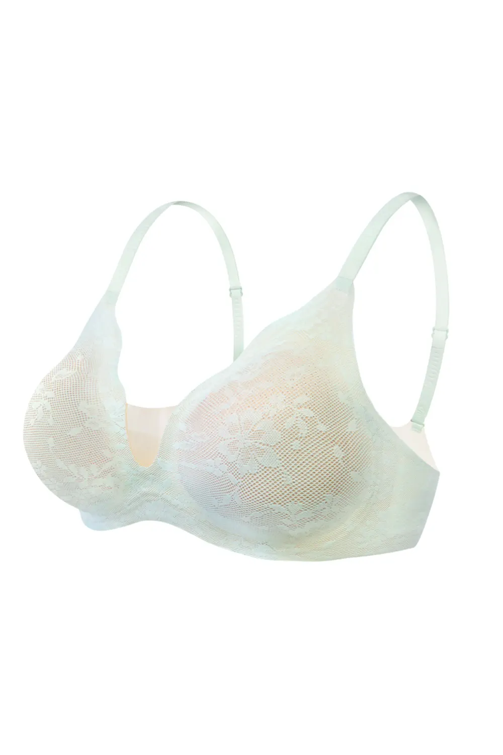 Lace Wireless Push Up Bra