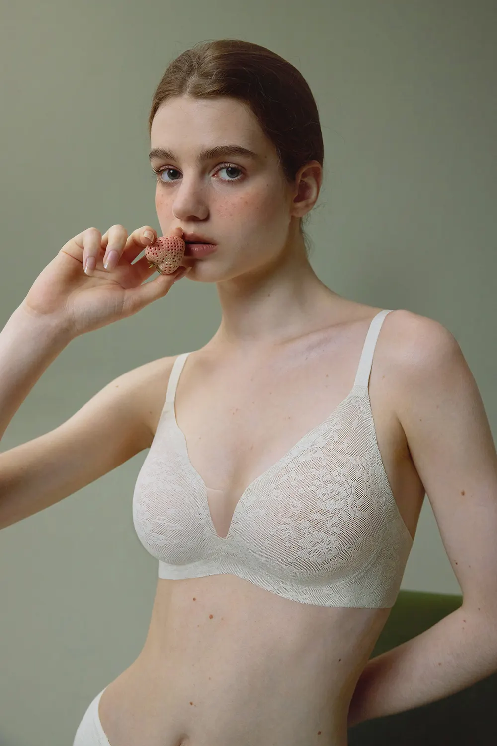 Lace Wireless Push Up Bra