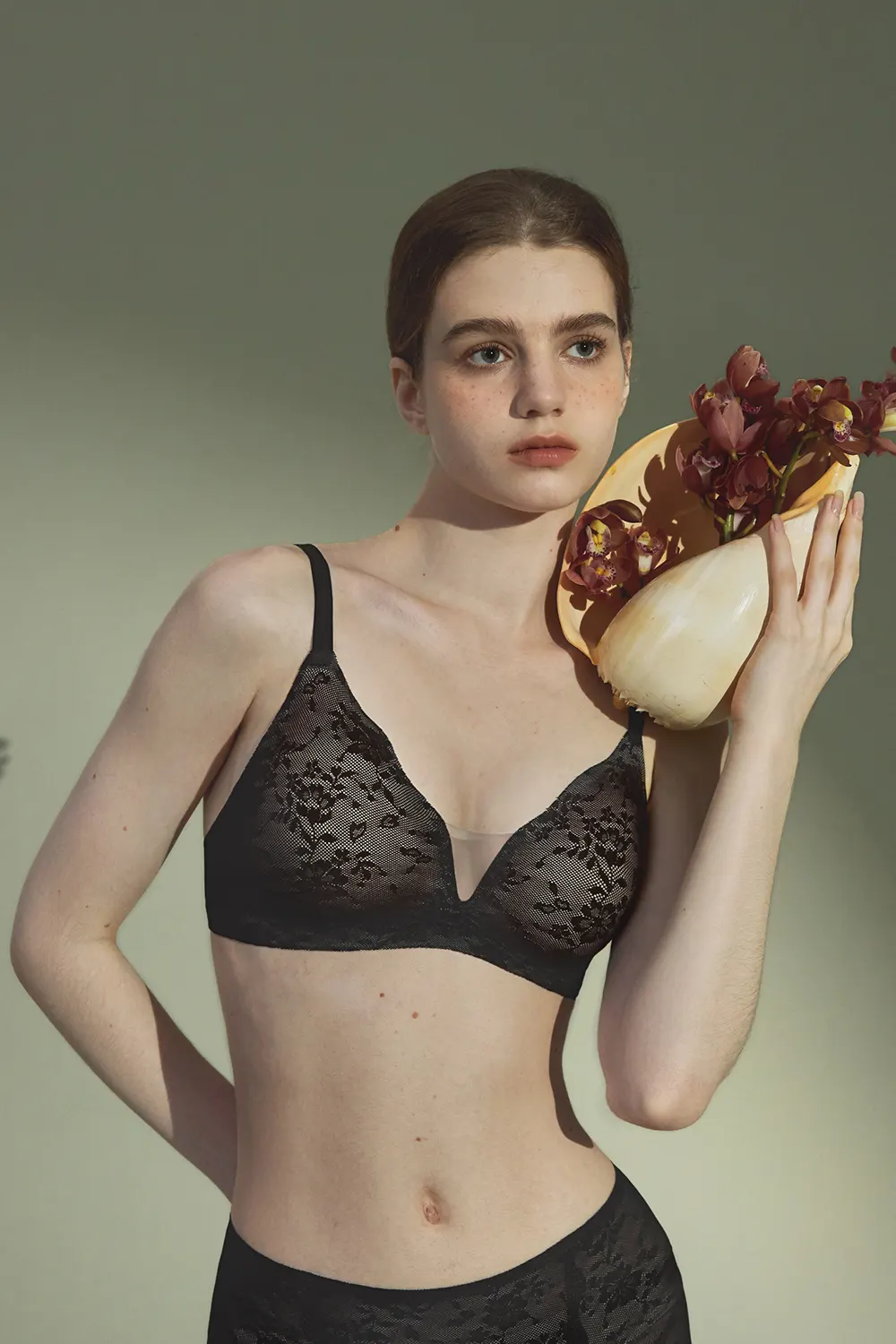 Lace Wireless Push Up Bra