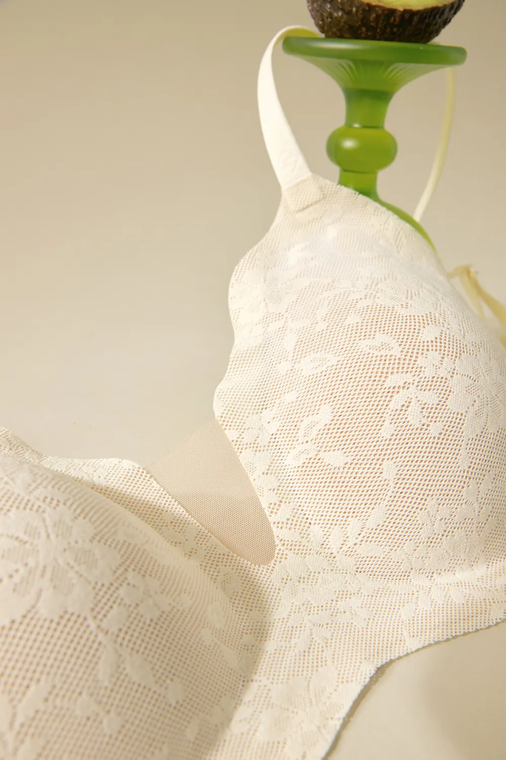 Lace Wireless Push Up Bra