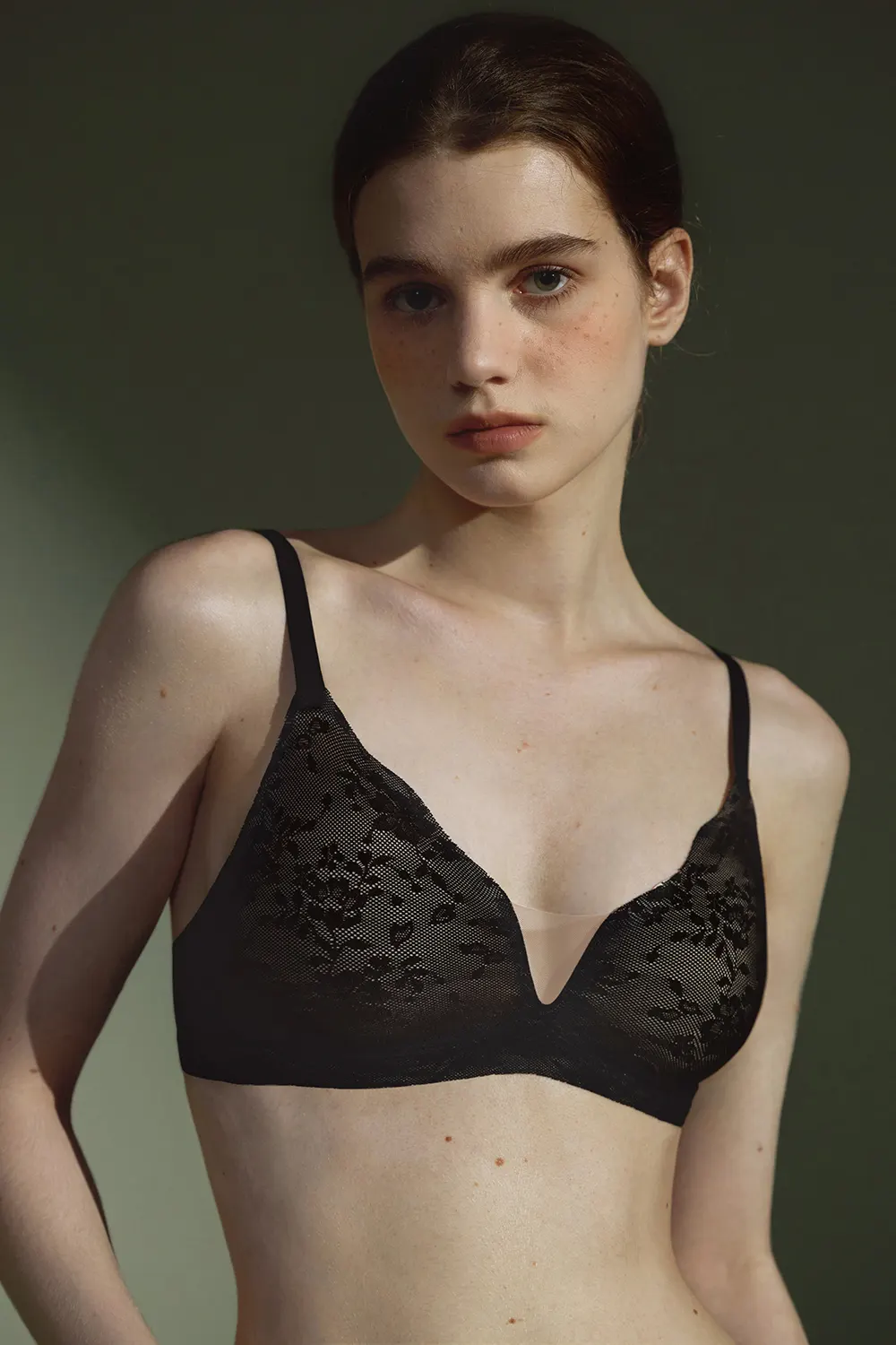 Lace Wireless Push Up Bra