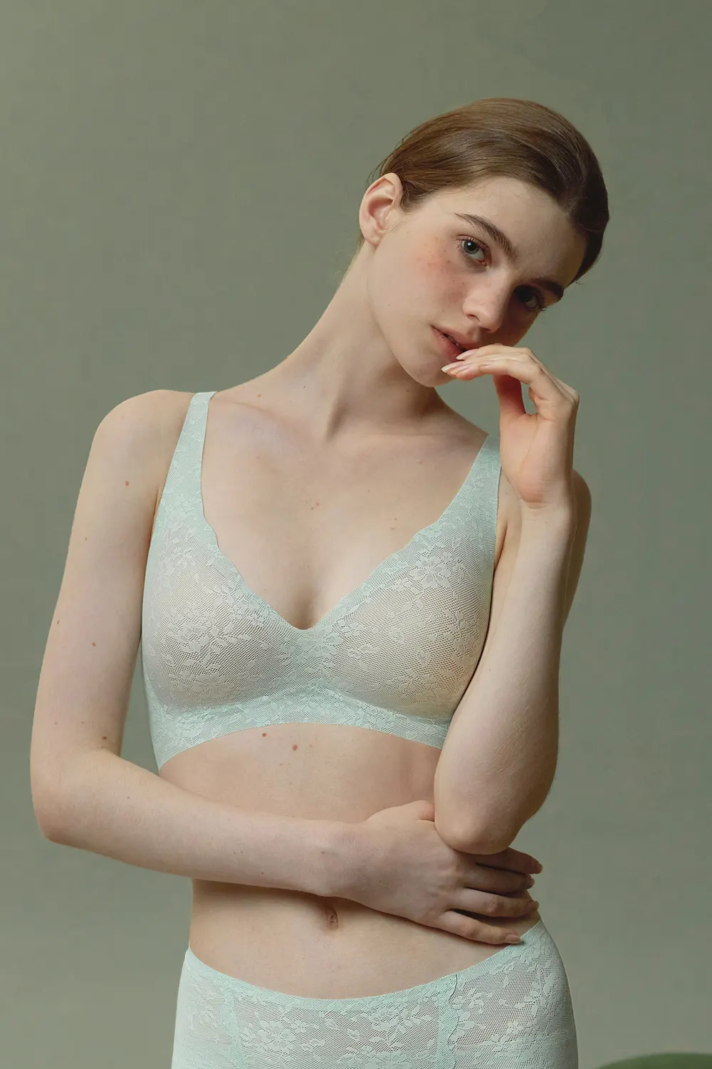 Sexy Plunge Lace Push Up Bra