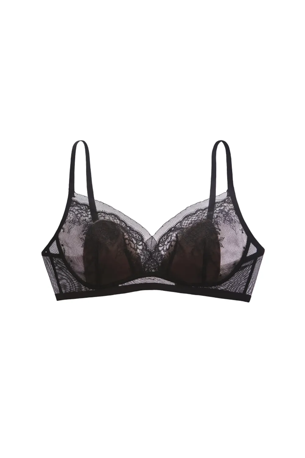 Plus Size Embroidered Lace Minimizer Bra