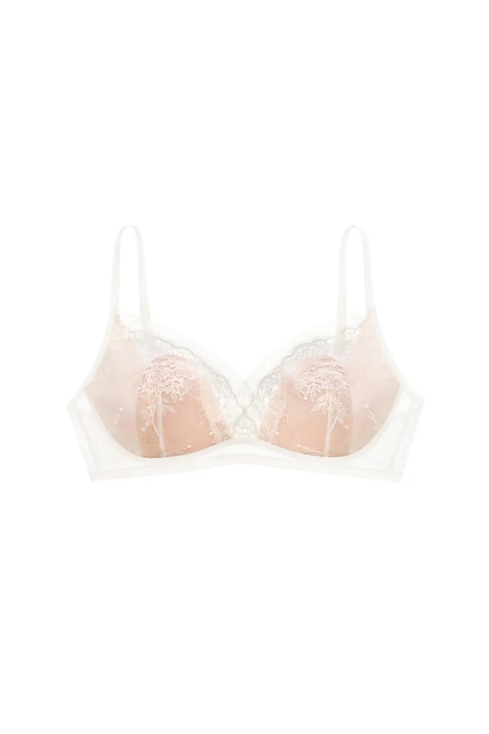 Plus Size Embroidered Lace Minimizer Bra