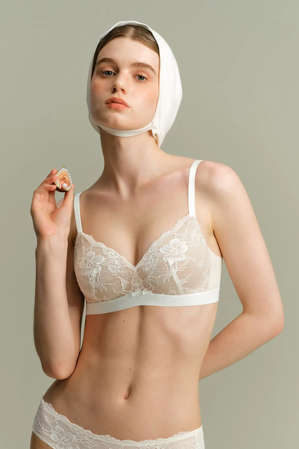 Sexy Lace Wireless Push Up Supportive Bra