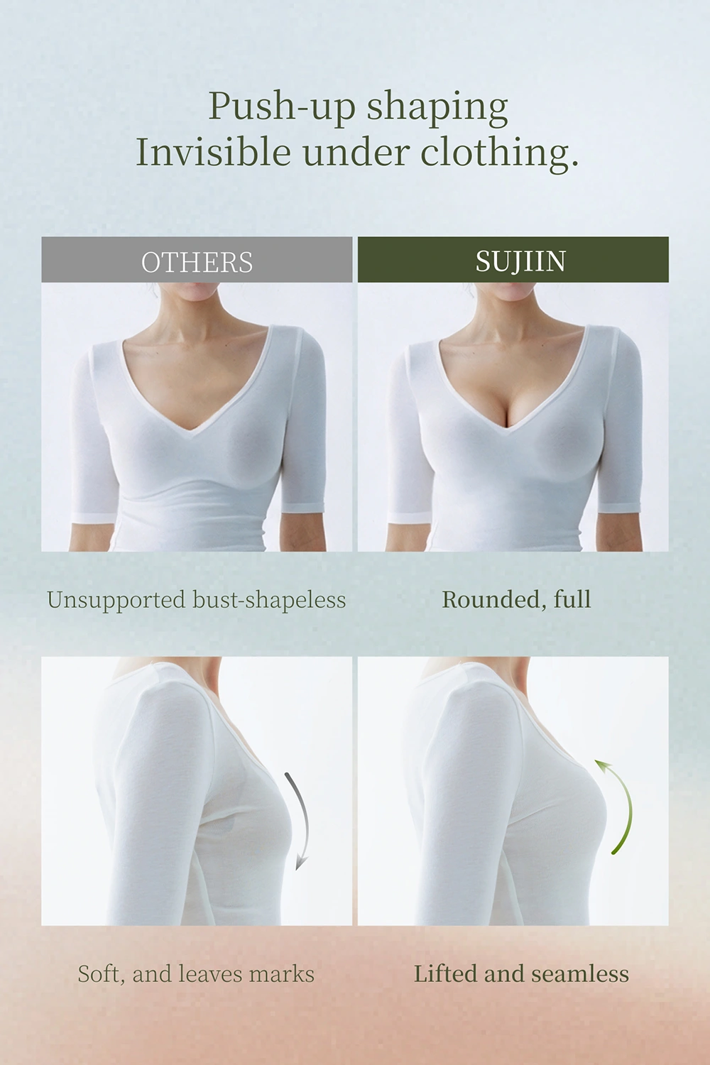 Front Closure Push Up Plunge Bras