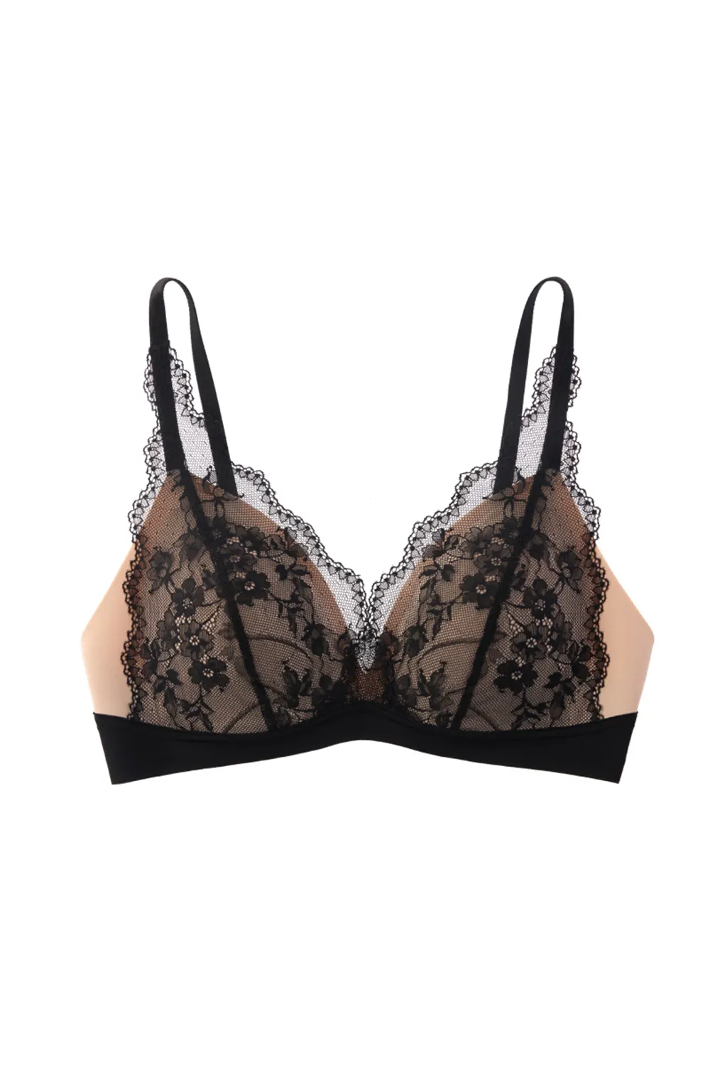 French Sexy Push Up Plunge Lace Small Chest Bra