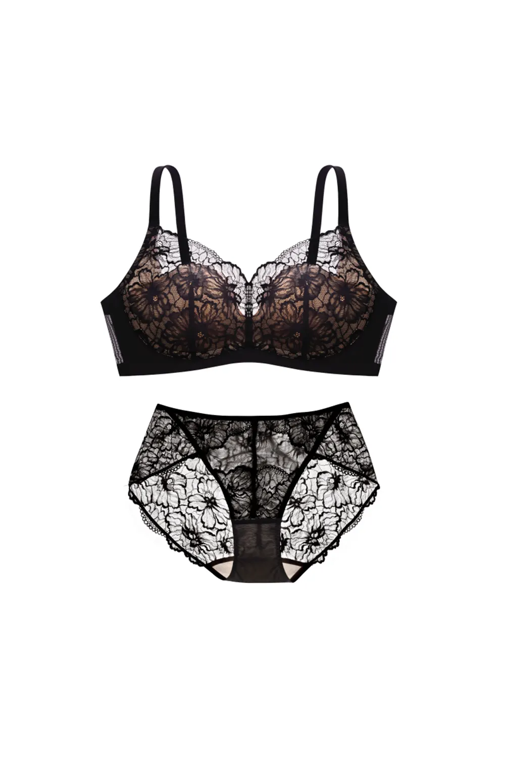 Plus Size Full Coverage Minimizer Lace Bra Sets
