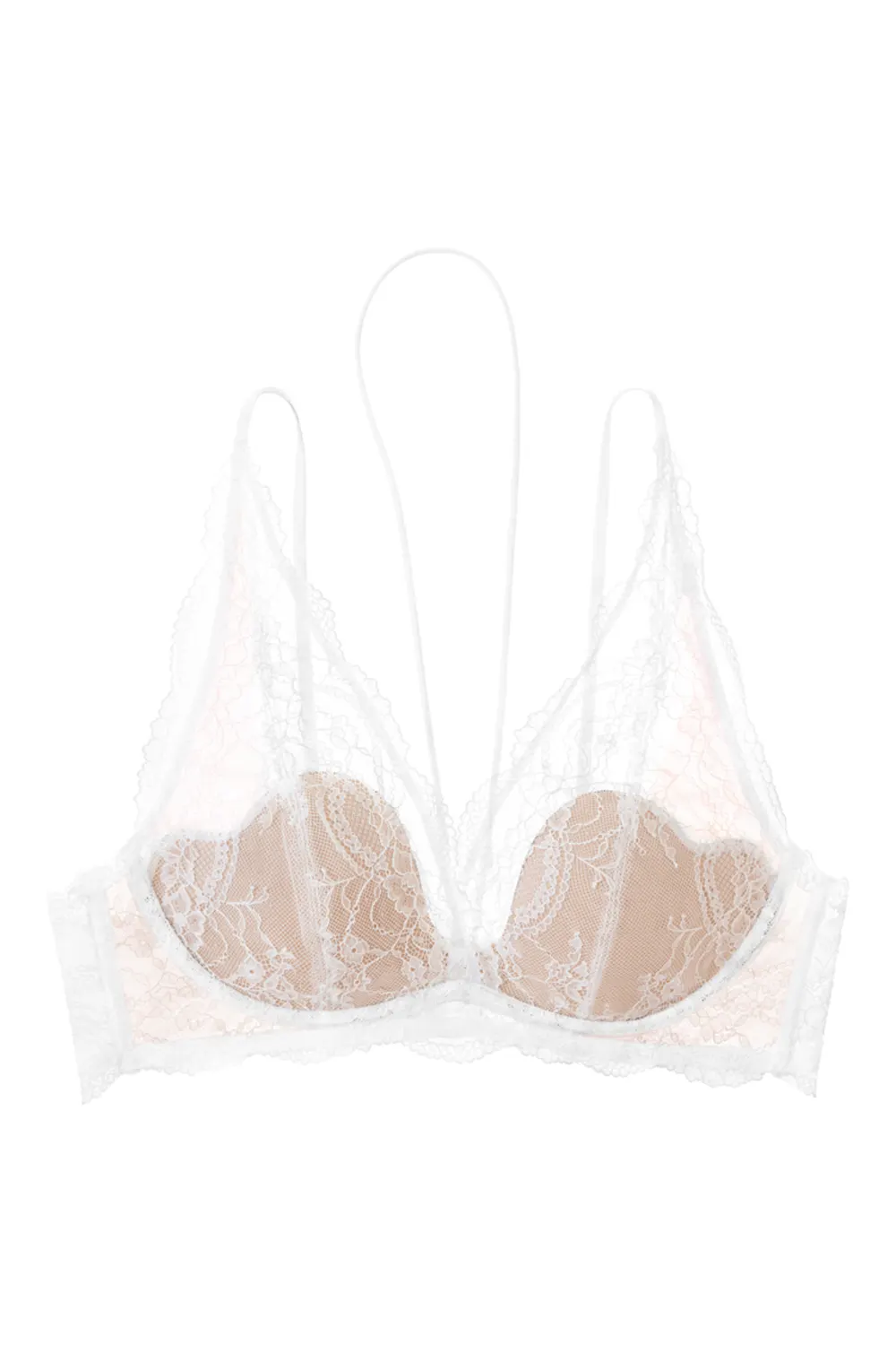 Deep V Plunge Wireless Soft Support Lace Bra