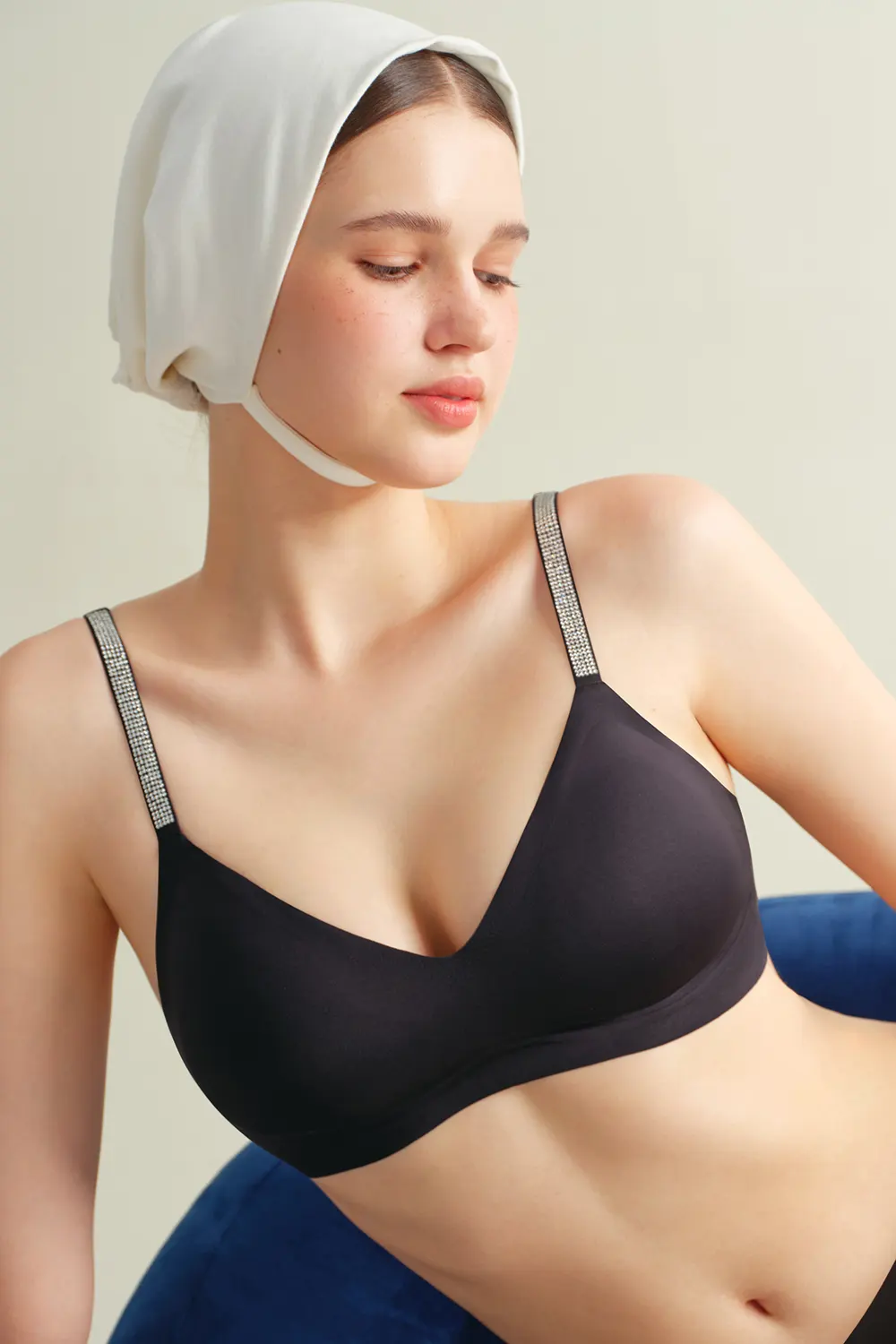 Seamless Push-up Diamond Shoulder Strap Small Chest Bra