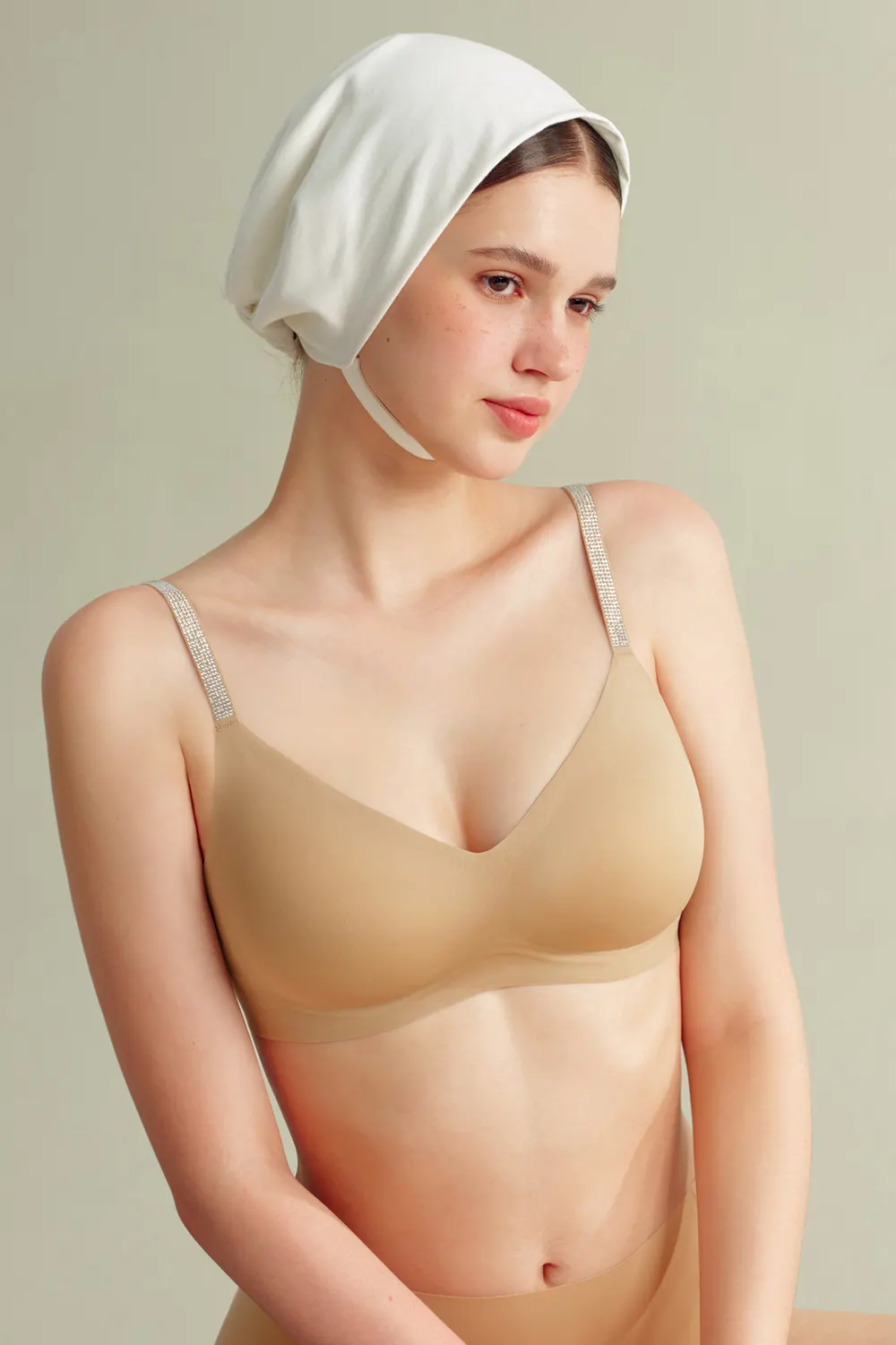 Seamless Push-up Diamond Shoulder Strap Small Chest Bra