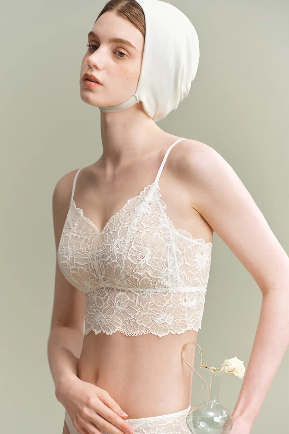 Lace Wireless Thin Tank Bra