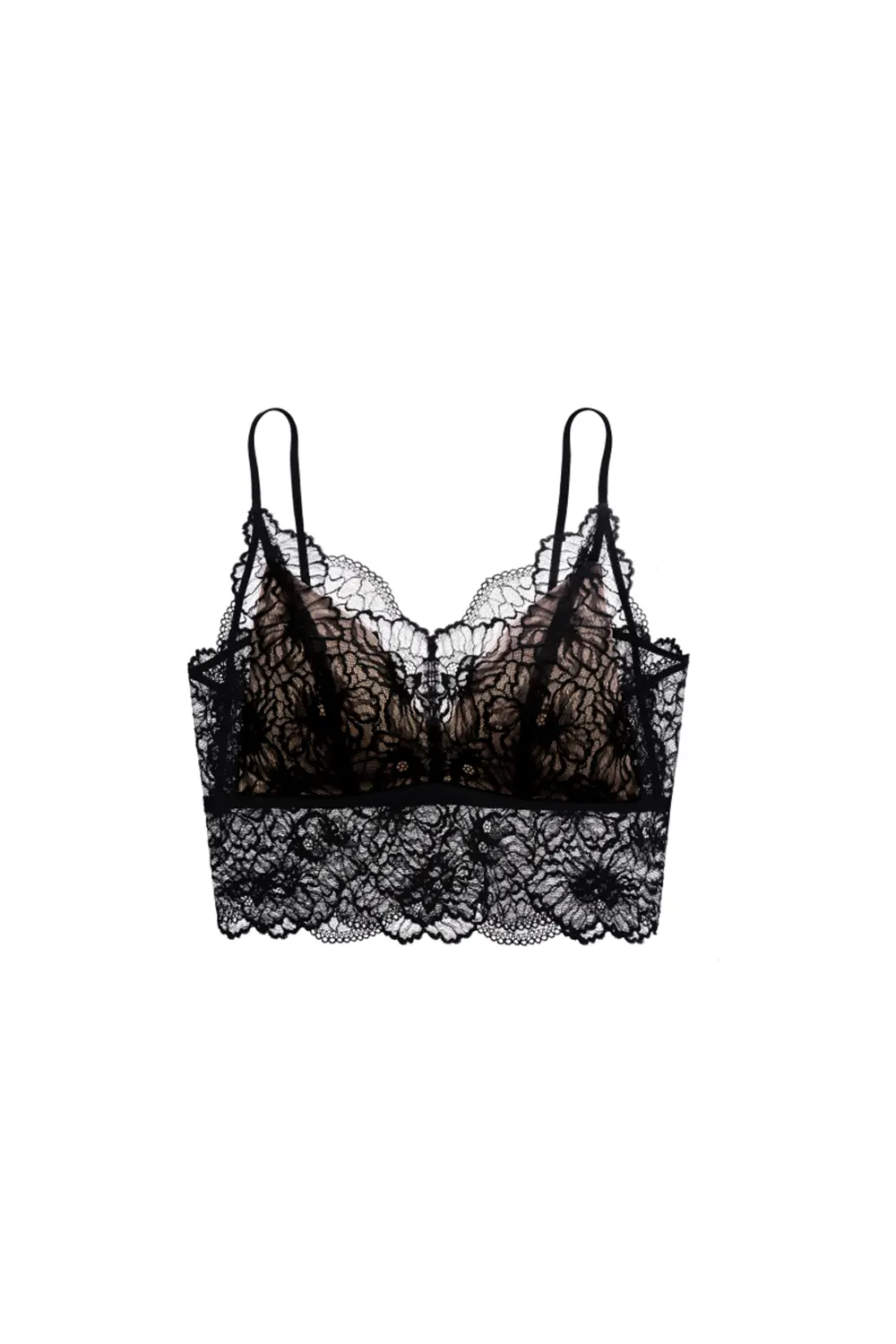 Lace Wireless Thin Tank Bra