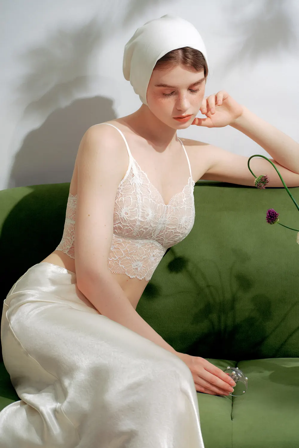 Lace Wireless Thin Tank Bra
