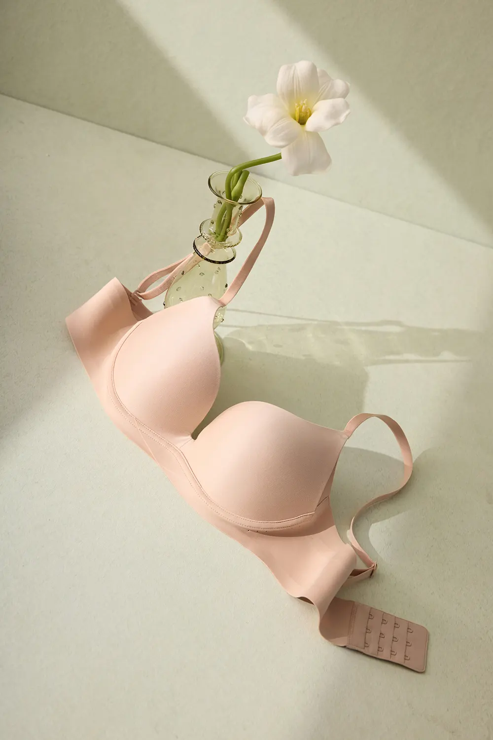 Seamless Push Up Plunge Wireless Small Chest Bra