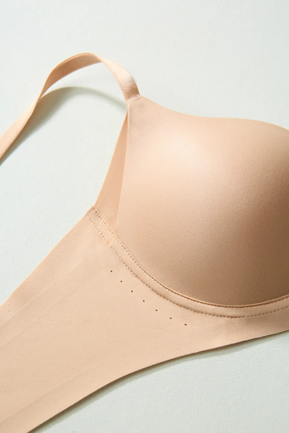 Seamless Push Up Plunge Wireless Small Chest Bra