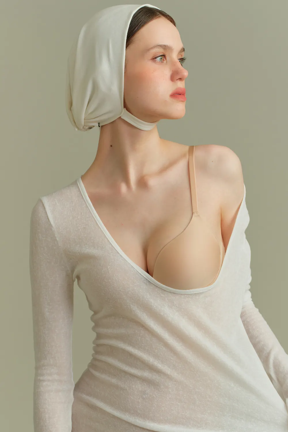 Seamless Push Up Plunge Wireless Small Chest Bra