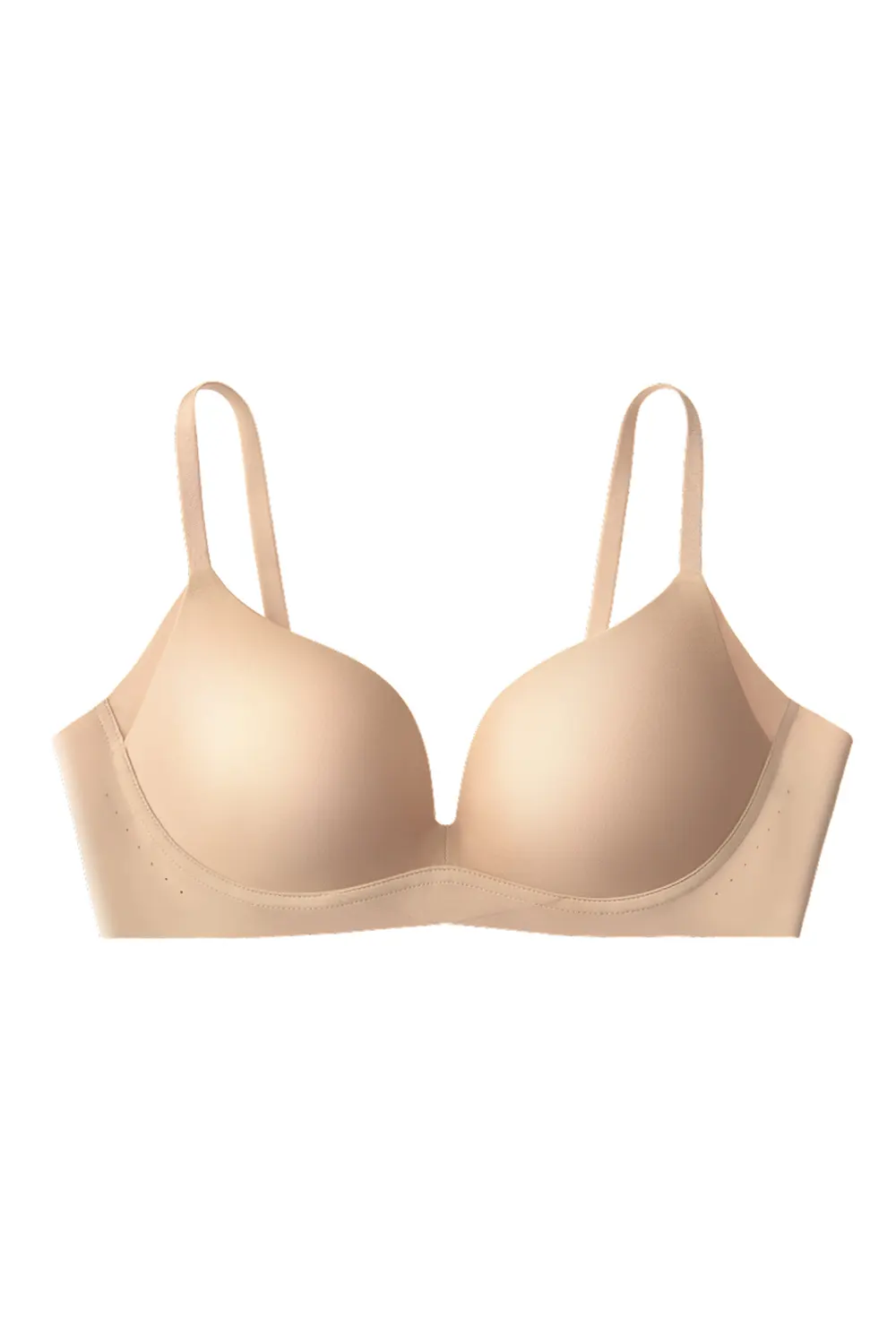 Seamless Push Up Plunge Wireless Small Chest Bra