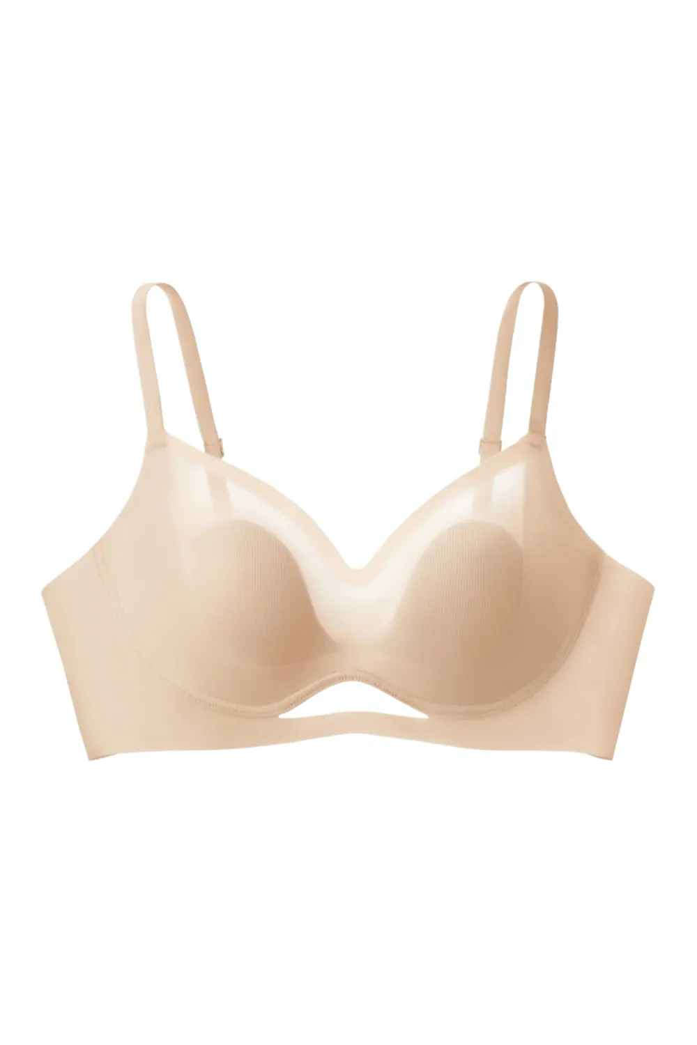 Cooling Wireless Push Up Thin Seamless Bra