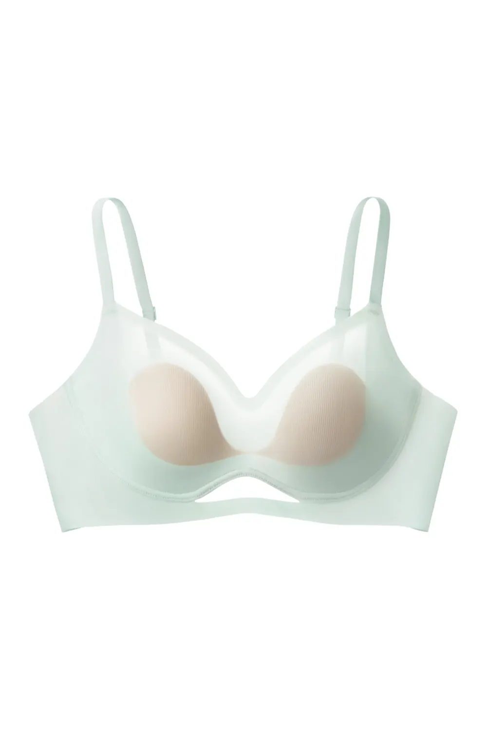Cooling Wireless Push Up Thin Seamless Bra