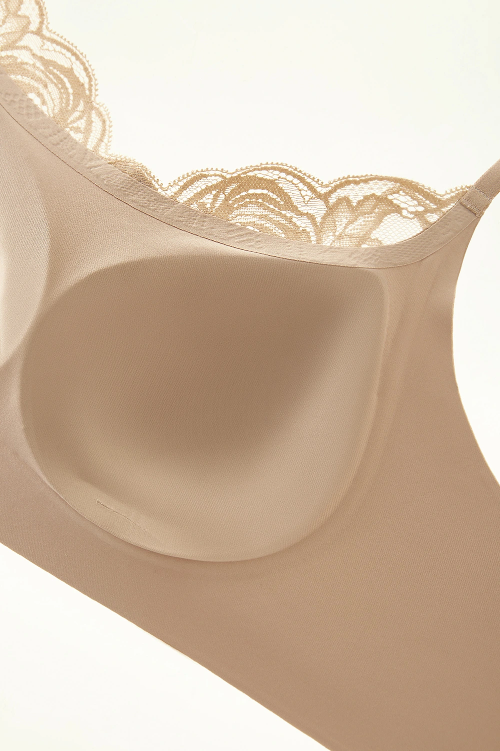 Seamless Soft Support Push Up  Lace Spliced Small Chest Bra