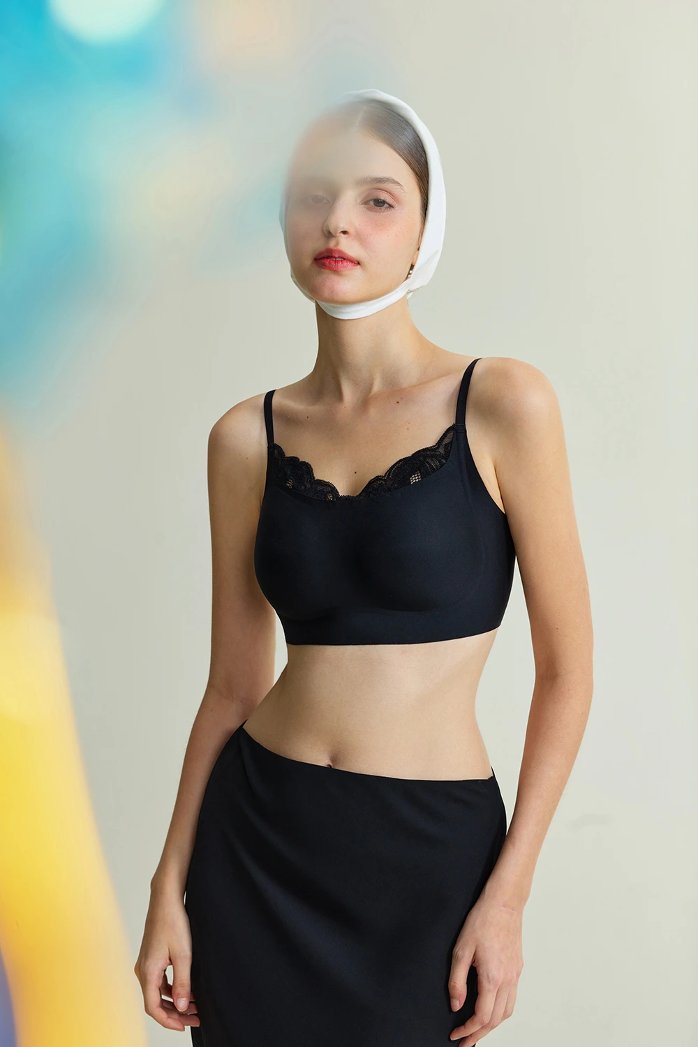 Seamless Soft Support Push Up  Lace Spliced Small Chest Bra