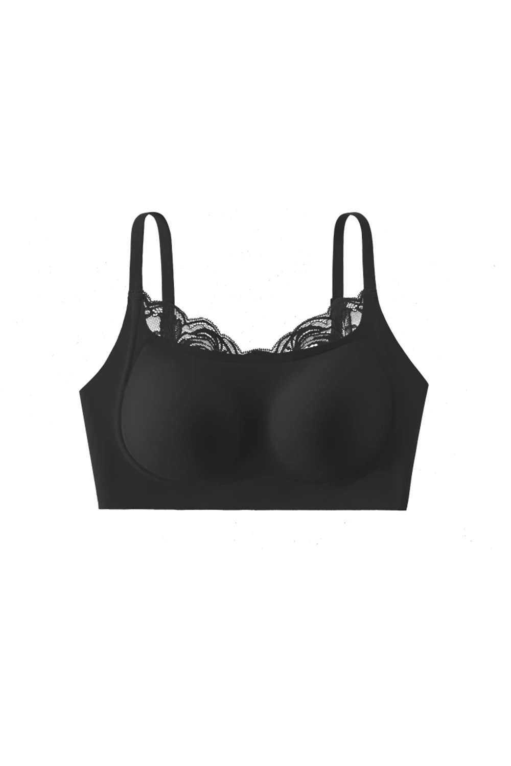 Seamless Soft Support Push Up  Lace Spliced Small Chest Bra