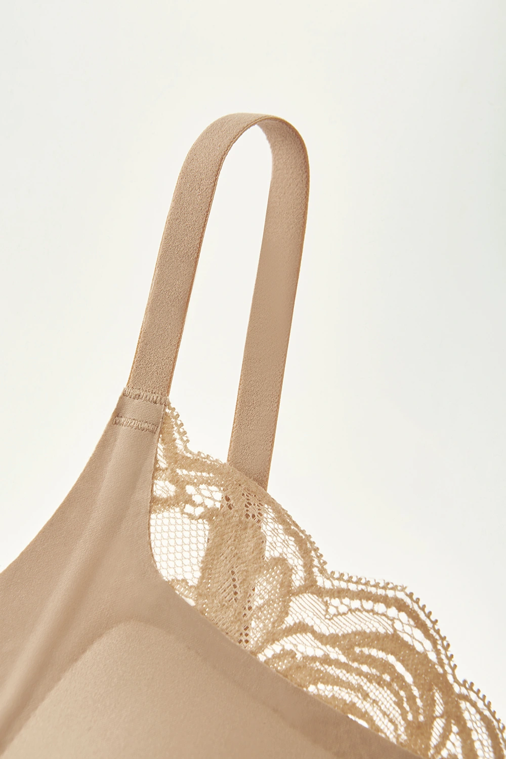 Seamless Soft Support Push Up  Lace Spliced Small Chest Bra