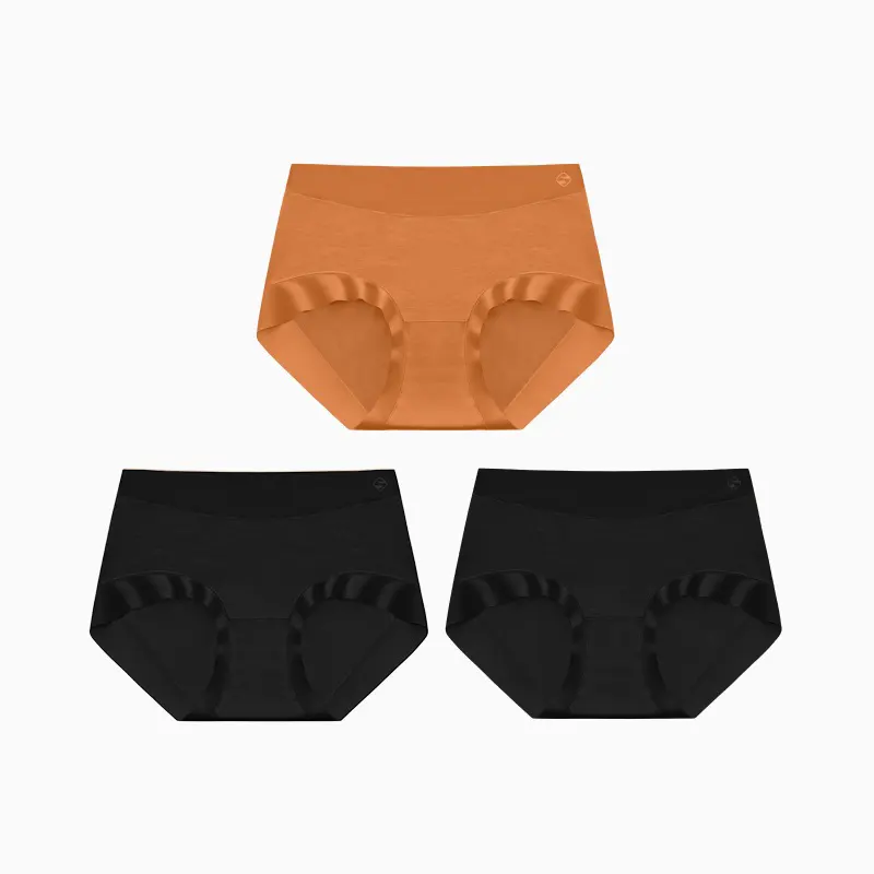 3Pcs/Lot Modal Mid Waist 5A Antibacterial Stretch Panties
