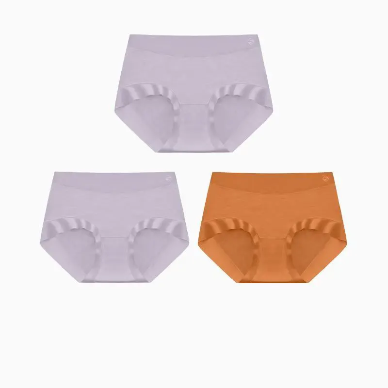 3Pcs/Lot Modal Mid Waist 5A Antibacterial Stretch Panties