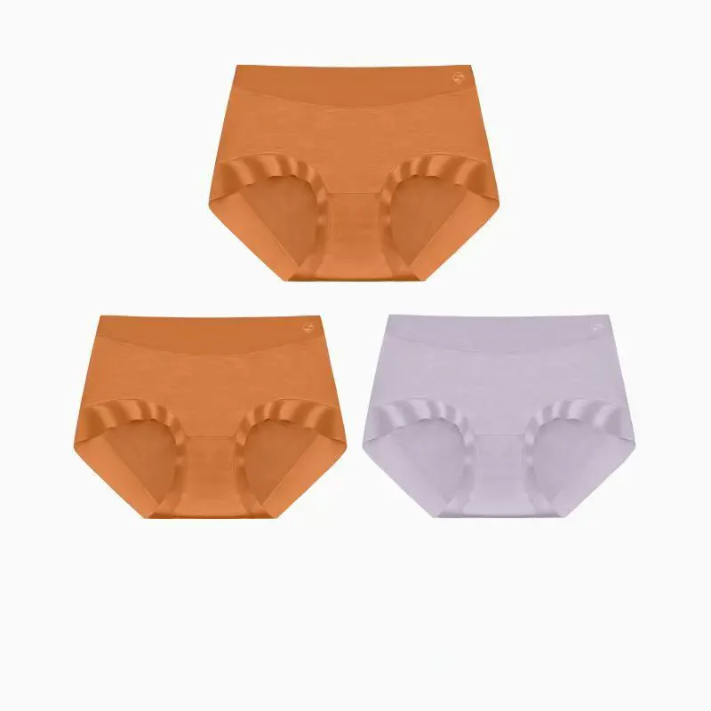 3Pcs/Lot Modal Mid Waist 5A Antibacterial Stretch Panties