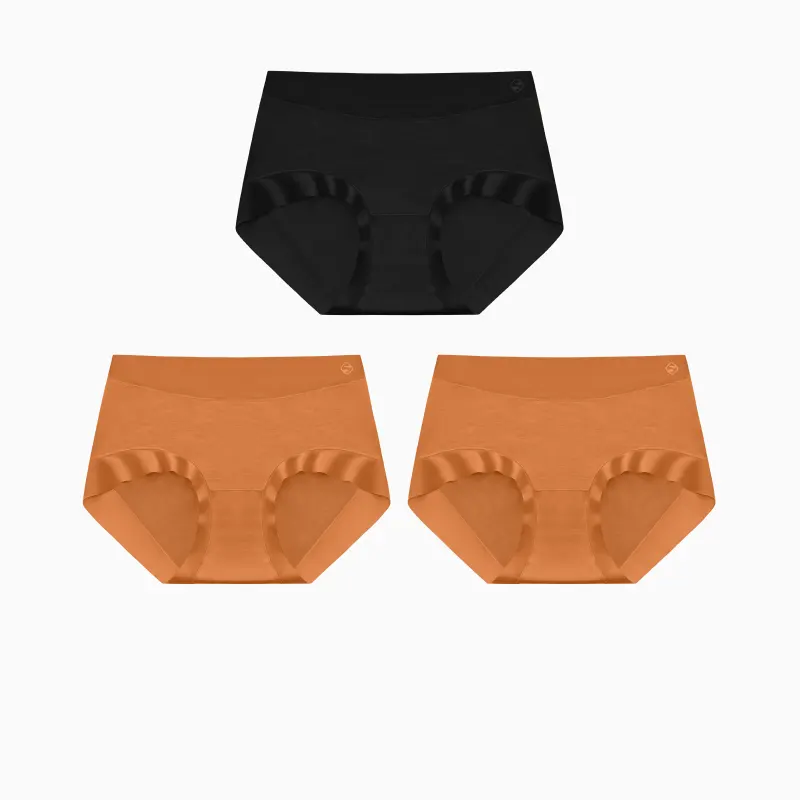 3Pcs/Lot Modal Mid Waist 5A Antibacterial Stretch Panties