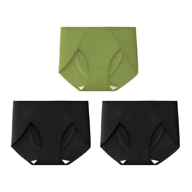 3Pcs/Lot Seamless No Show Mid Waist Panties