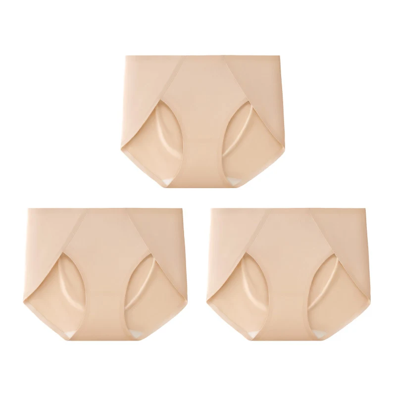 3Pcs/Lot Seamless No Show Mid Waist Panties