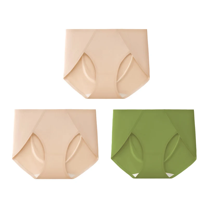 3Pcs/Lot Seamless No Show Mid Waist Panties