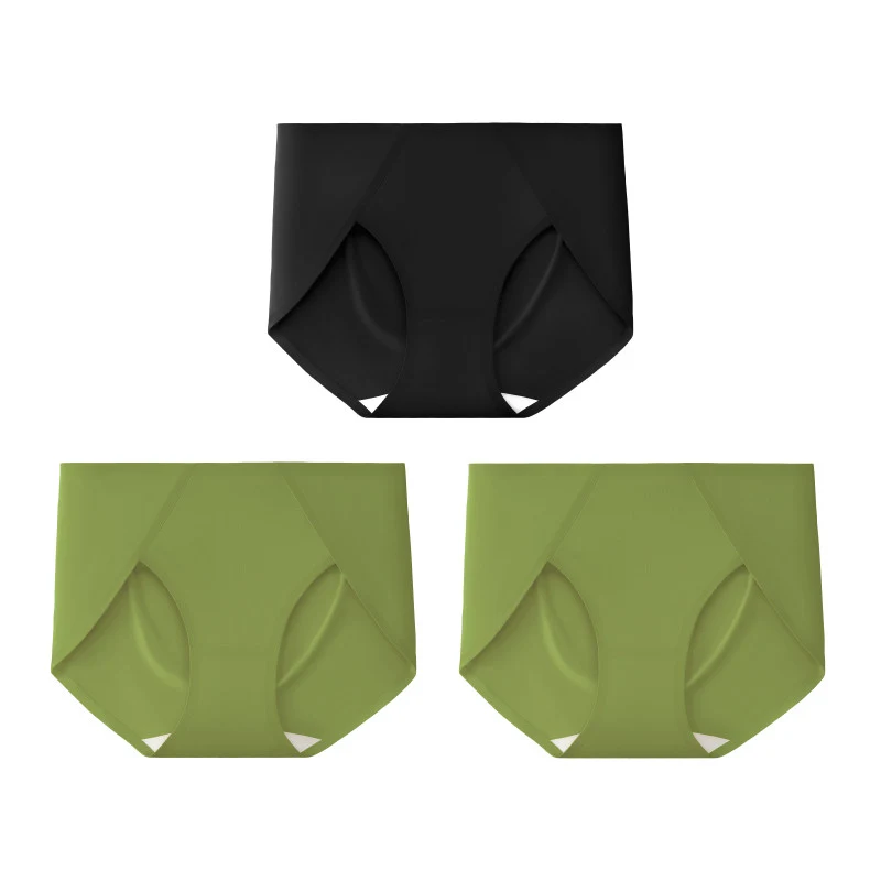 3Pcs/Lot Seamless No Show Mid Waist Panties