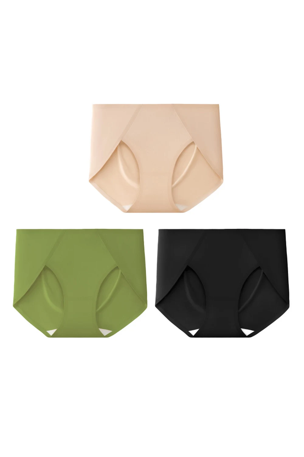 3Pcs/Lot Seamless No Show Mid Waist Panties