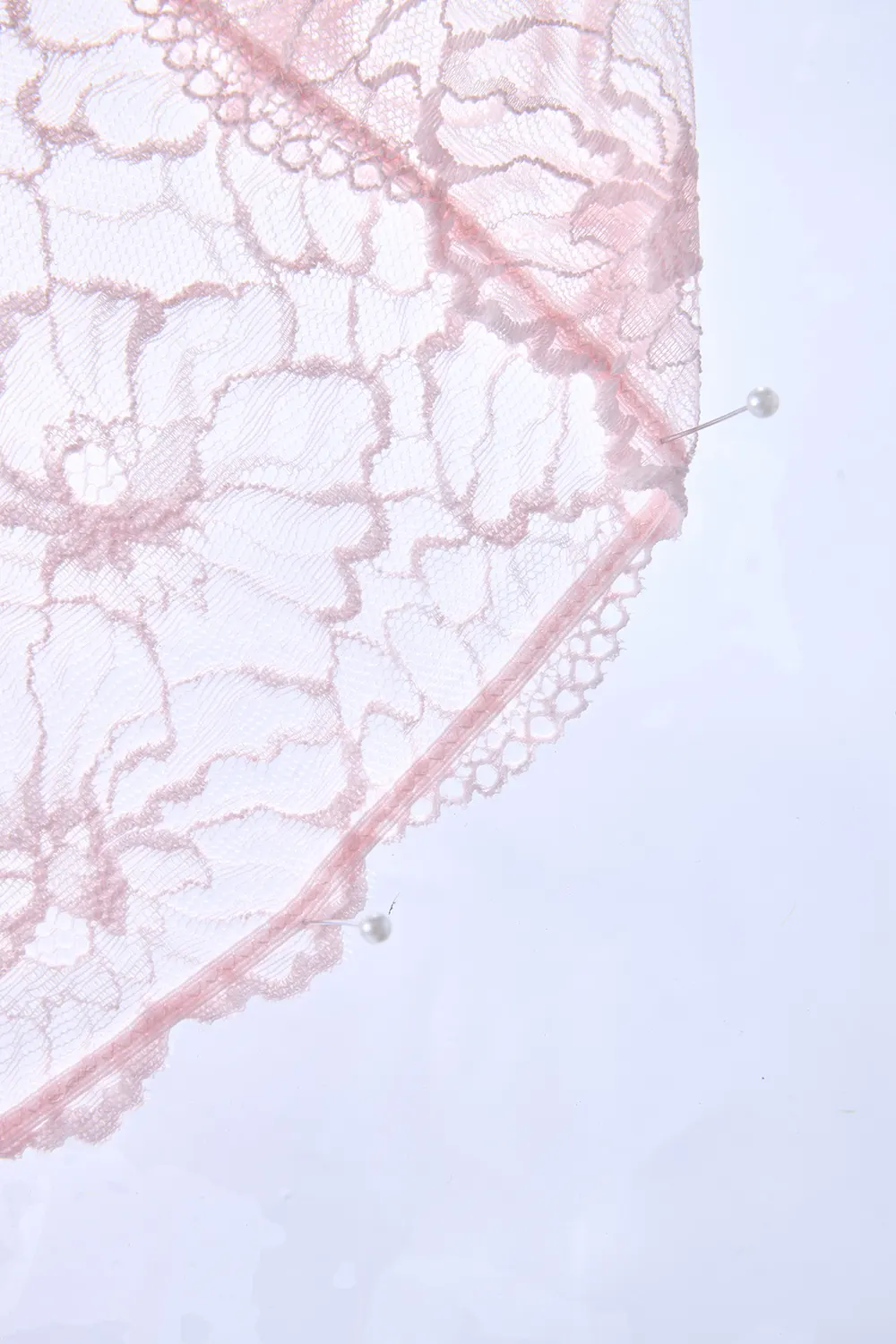 French Mid Waist Breathable Antibacterial Lace Panties