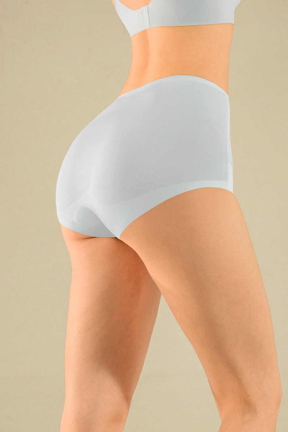 No Show Mid Waist Cotton Crotch Modal Seamless Panties