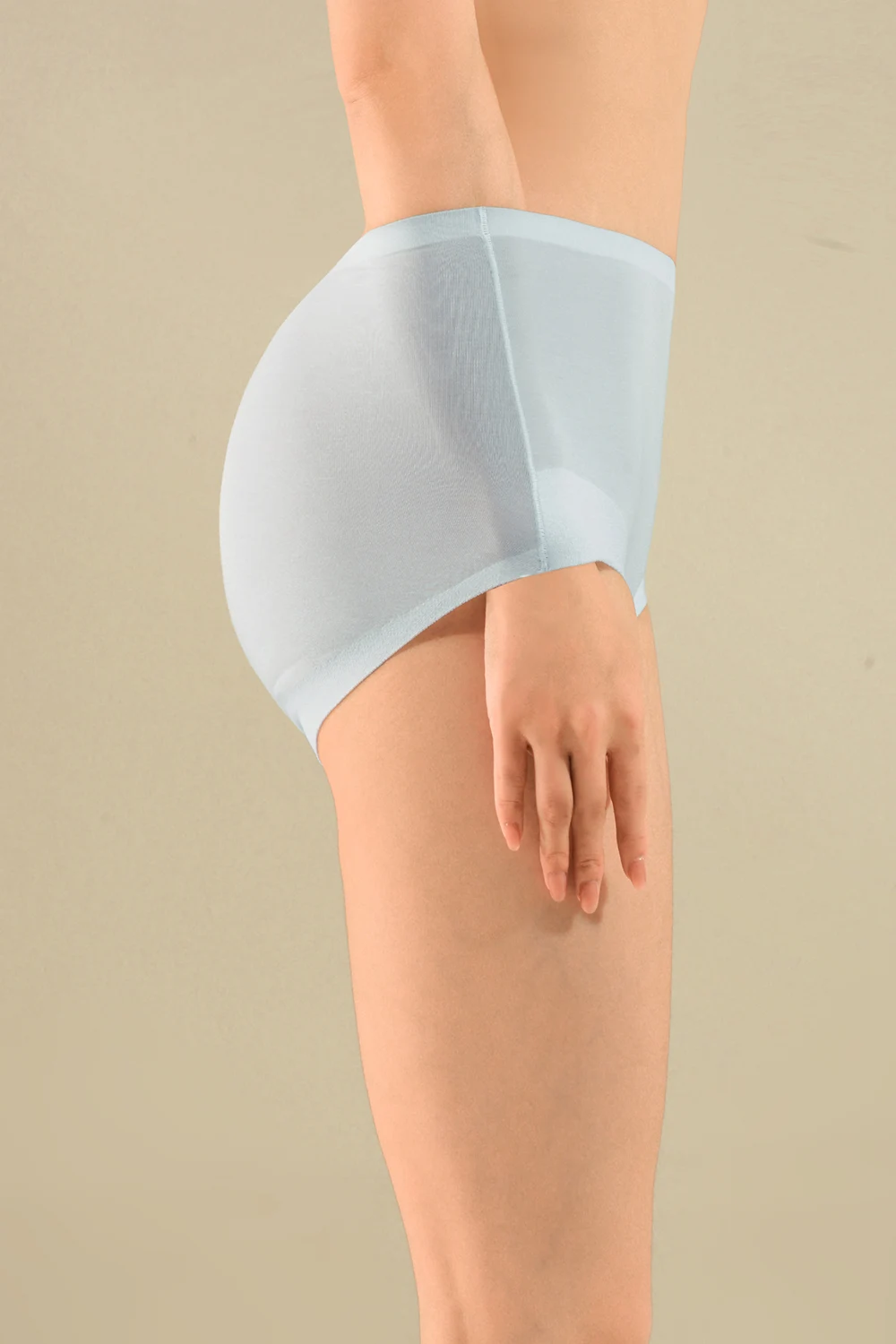 No Show Mid Waist Cotton Crotch Modal Seamless Panties