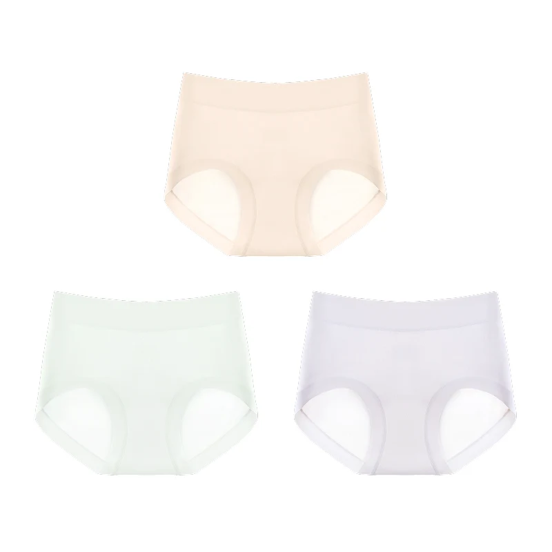 3Pcs/Lot Seamless Cotton Crotch Panties