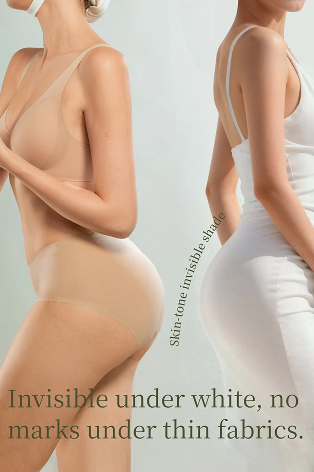 Summer Invisible Mid-waist Breathable Ice Silk Panties
