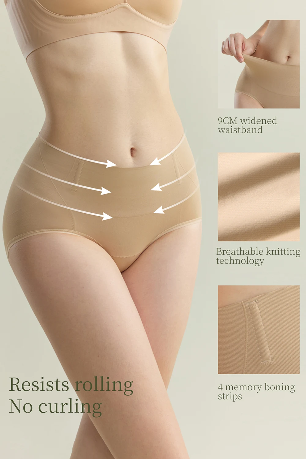 Seamless Control Underwear Butt Lifter Tummy Control Panties