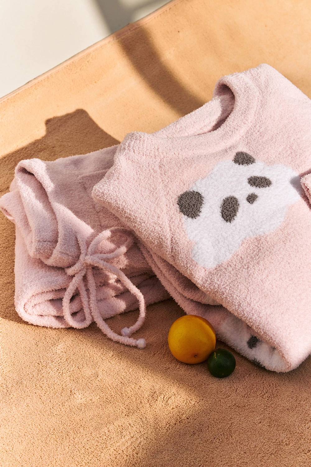 Winter Panda Graphic Cute Pajamas Sets
