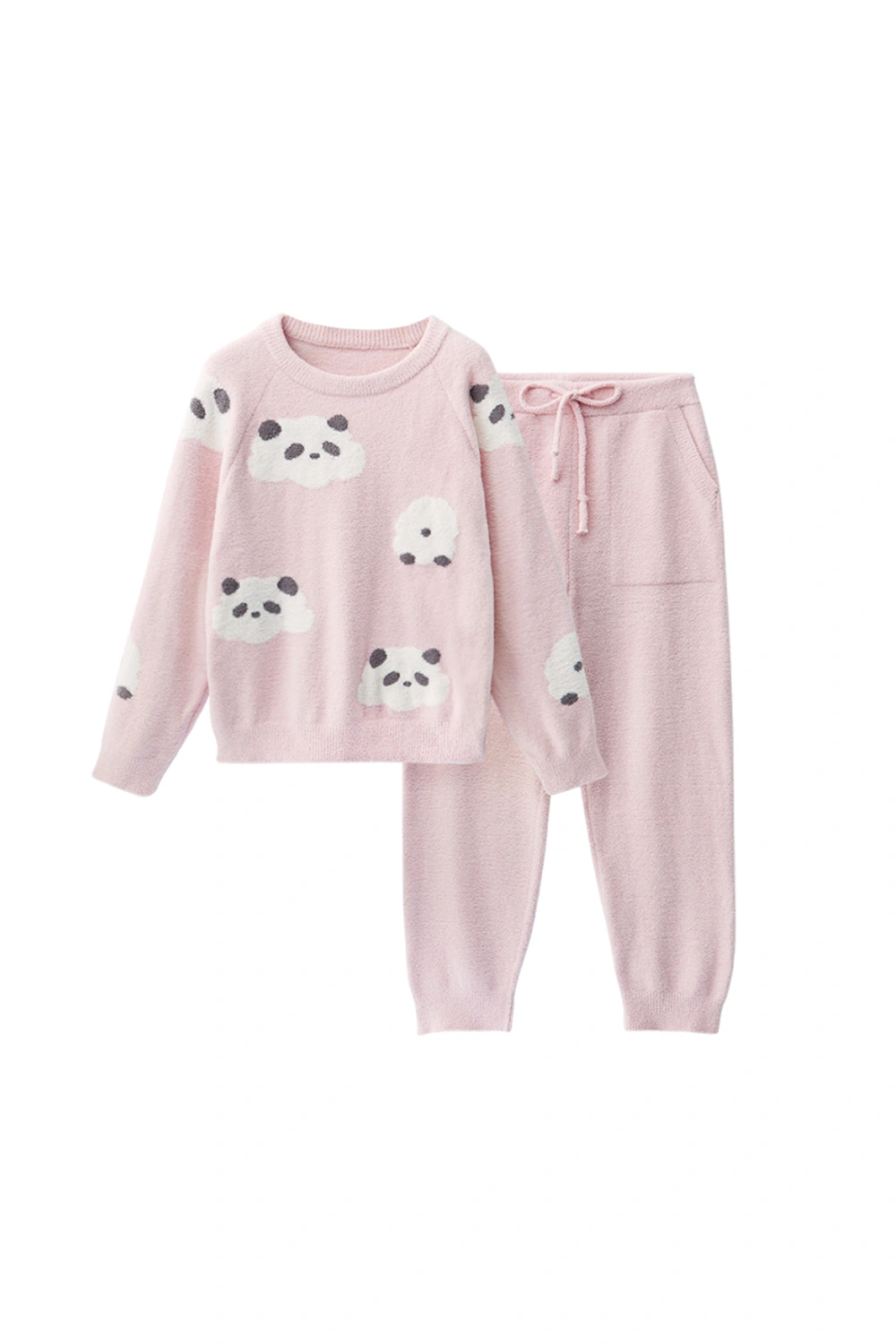 Winter Panda Graphic Cute Pajamas Sets
