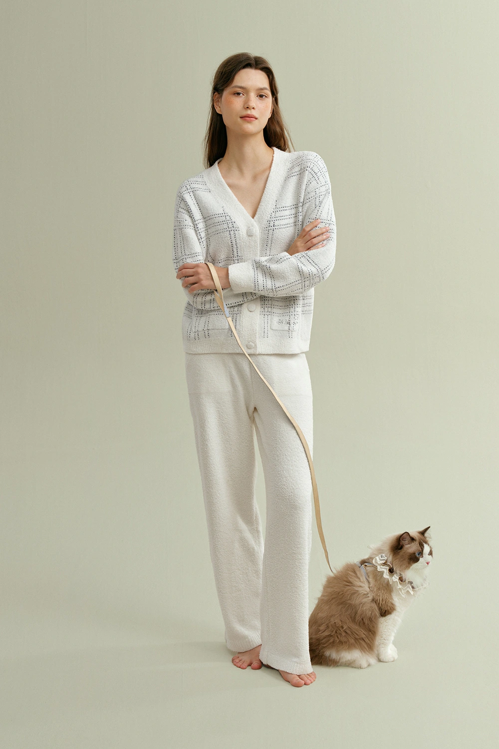 Striped Loungewear Pajamas Set