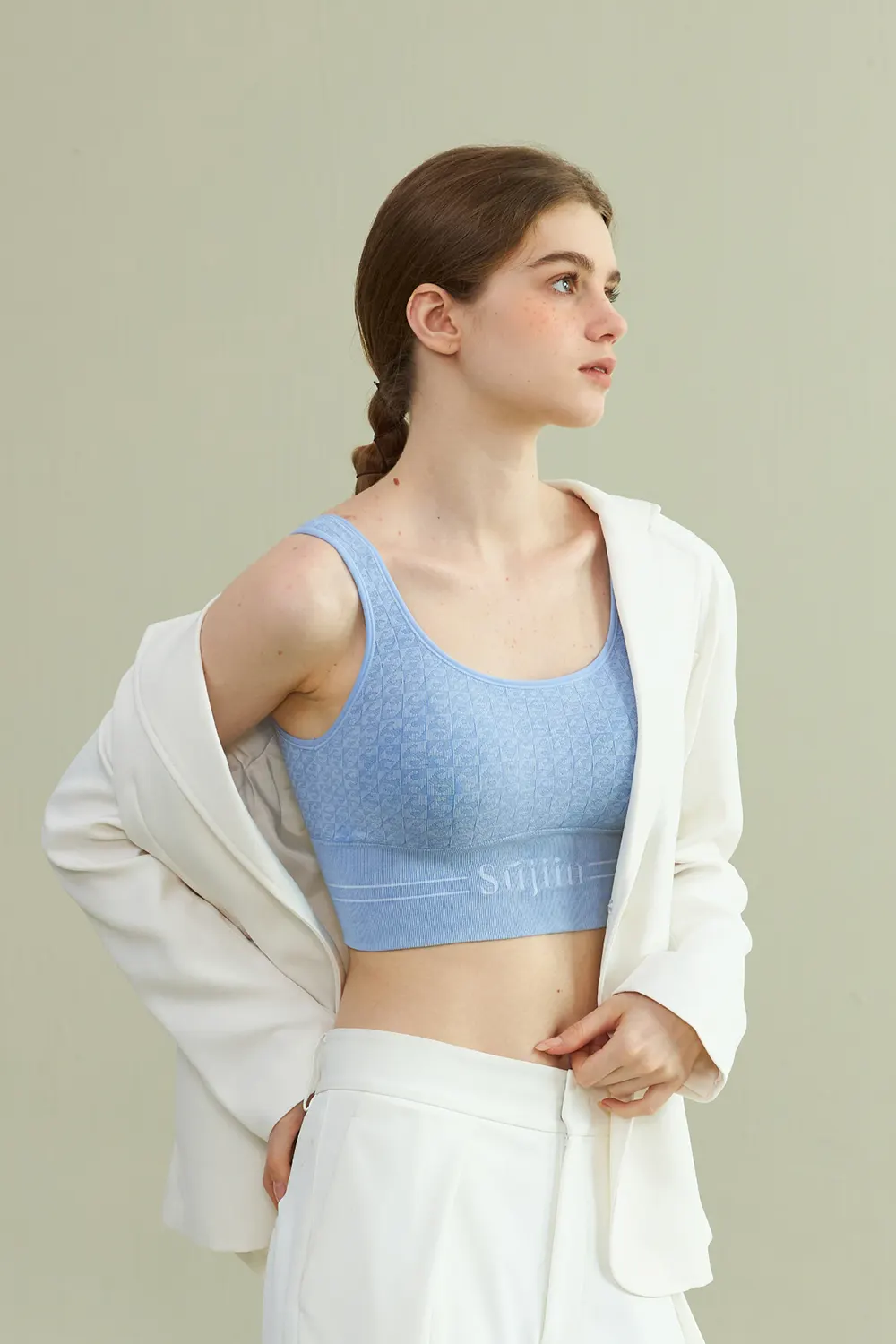 Knitted Sports Tank Bra